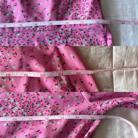 Kate Spade New Meadow Faux Wrap Wrap Dress 0 Floral Pink - Picture 11 of 15